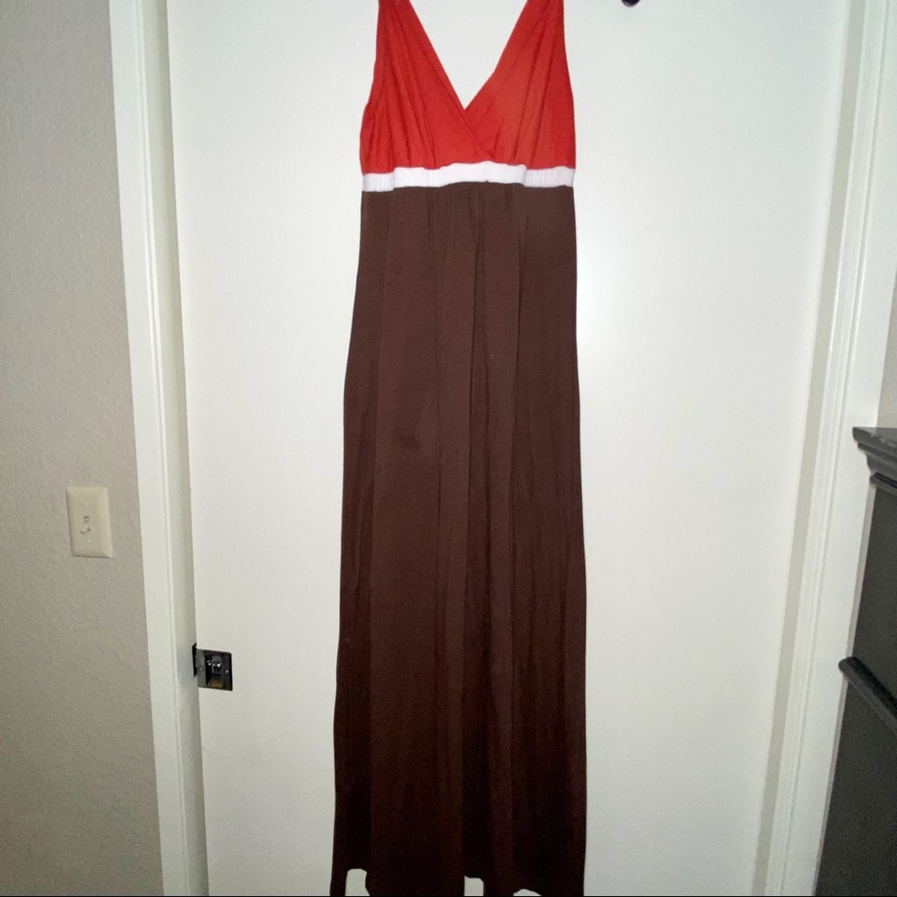 Color block Maxi Dress